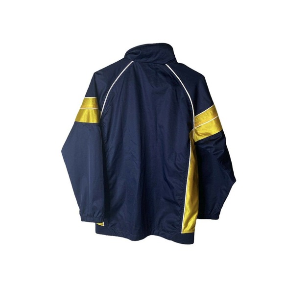 Nike Athletics Youth SZ L 14-16 Track Jacket Full Zip Windbreaker Blue Gold - Picture 3 of 10